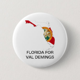 FLORIDA für VAL DEMINGS SENATE 2022 Button