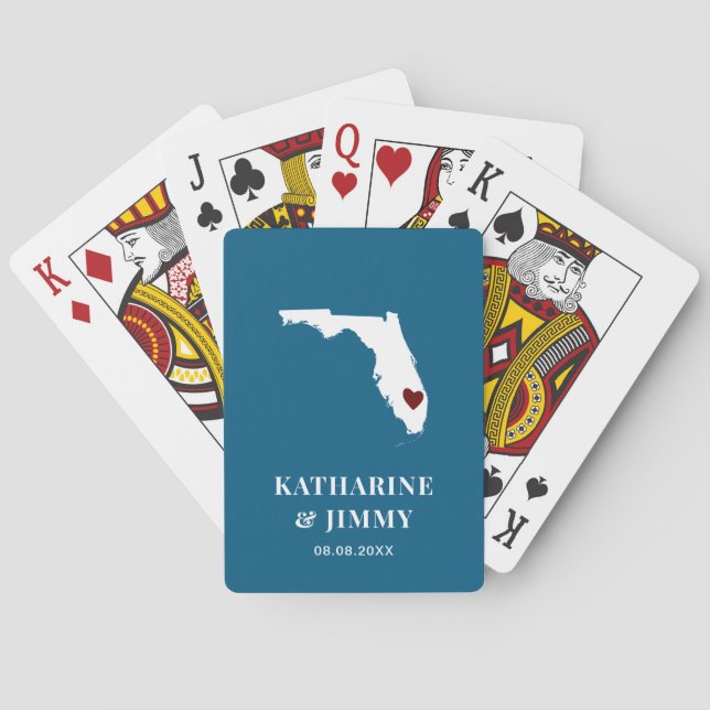 Florida Gastgeschenk Hochzeit Deck Karten, Staat K Spielkarten (Rückseite)