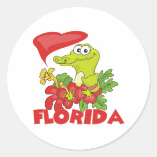 Florida Gator Runder Aufkleber