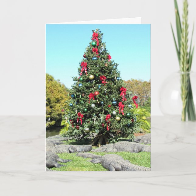 Florida Gator Weihnachtskarte Karte (Vorderseite)