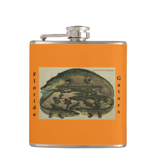 Florida Gators Flask. Vinylhülle Flachmann