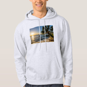 Florida Geneigte Palme Sonnenuntergang Herren Hood Hoodie