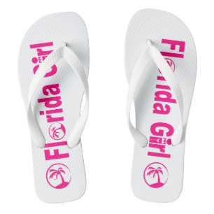 Florida Girl Flip Flops, breite Streifen Flops