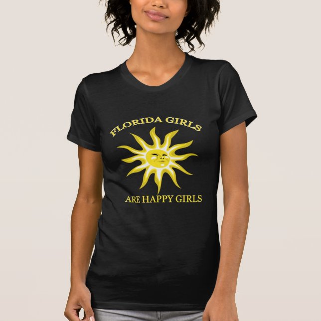 Florida Girl Sunshines Bella Leinwand Jersey T-Shirt (Vorderseite)