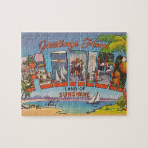 Florida Greetings 8x10 Jigsaw Puzzle