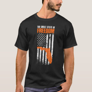 Florida großer Staat der amerikanischen Fahne T-Shirt