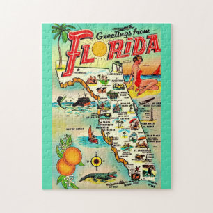 Florida Grüße 11x14 Puzzle