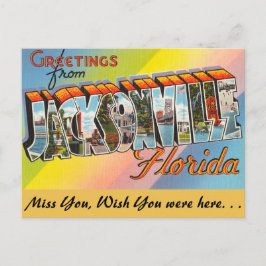 Florida, Grüße aus Jacksonville Postkarte