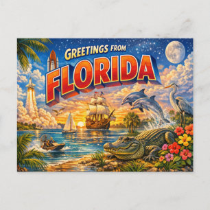 Florida Grüße von der Postkarte