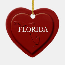Florida Herz Karte Weihnachtsschmuck