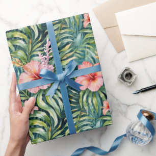 Florida-Hibiskus-Muster Geschenkpapier