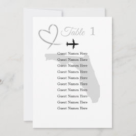 Florida-Hochzeit in Urlaubsort Einladung