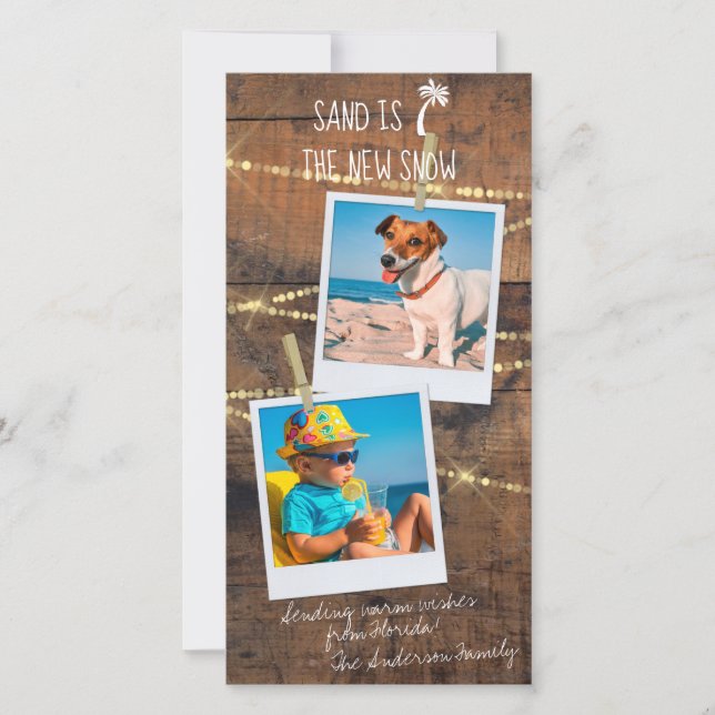 Florida Holiday 2-Foto Sand ist die neue Schneekar (Vorderseite)