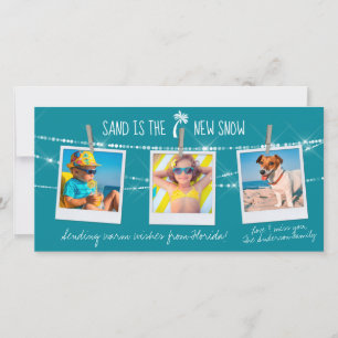 Florida Holiday Sand est le New Snow 3 Cartes phot