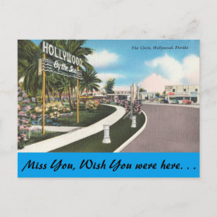 Florida, Hollywood, The Circle Postkarte