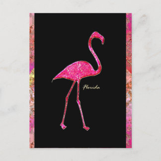 Florida Hot Pink Flamingo Postkarte