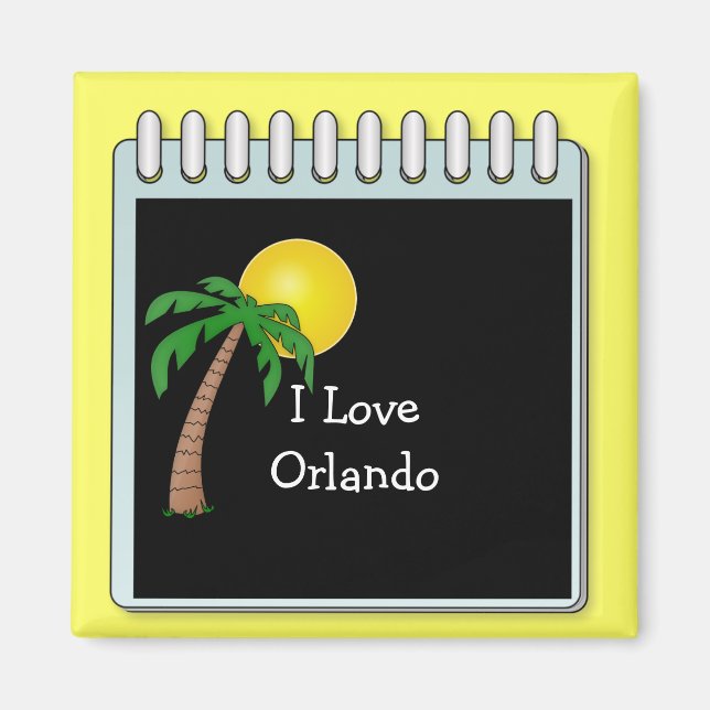 Florida: I Liebe Orlando Magnet (Vorne)