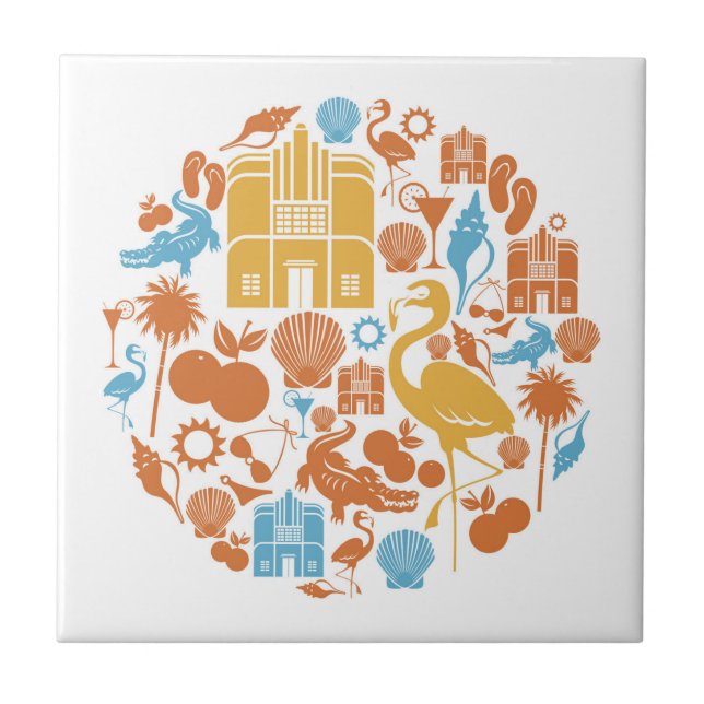Florida-Ikonen Fliese (Vorderseite)