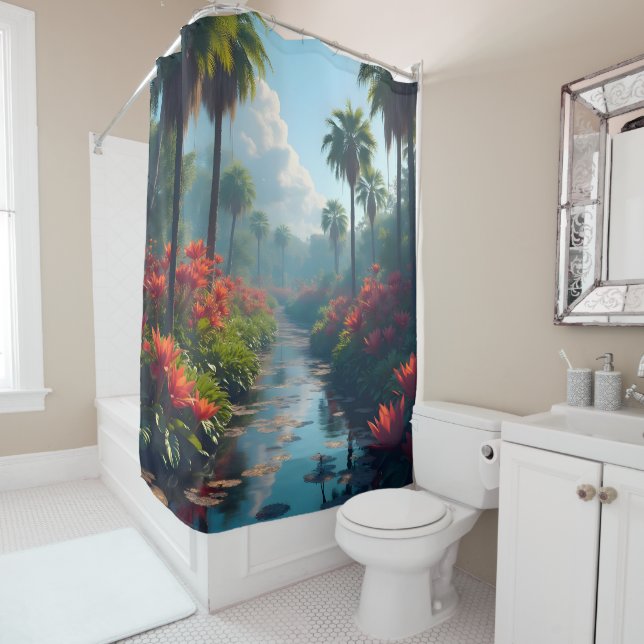 Florida immerglades nass und schön duschvorhang (Beispiel)