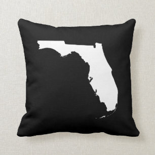 Florida in Weiß und Schwarz Kissen