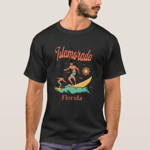 Florida Islamorada FL Surfer Surfen Angeln Strand T-Shirt