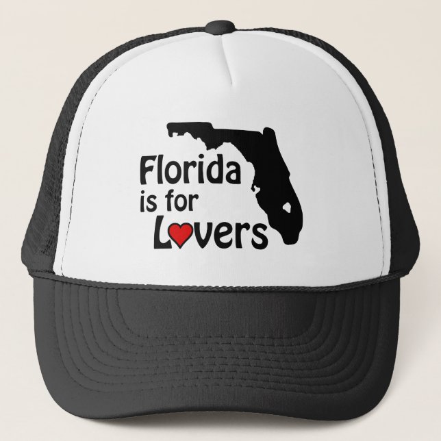 Florida ist für Liebhaber-Hut Truckerkappe (Vorderseite)