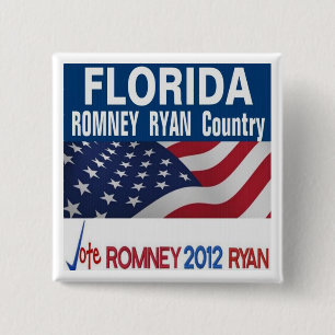 Florida ist Romney Ryan Land-Knopf Button