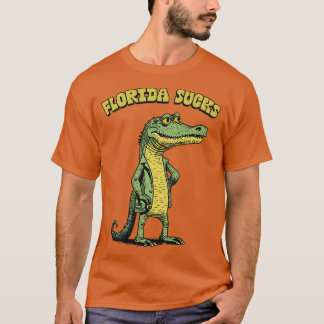 Florida ist scheiße Retro-Alligator-Design T-Shirt