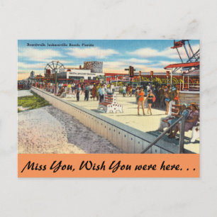 Florida, Jacksonville, Promenade Postkarte