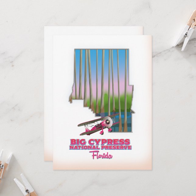 Florida-Karte (Vorderseite/Rückseite Beispiel)