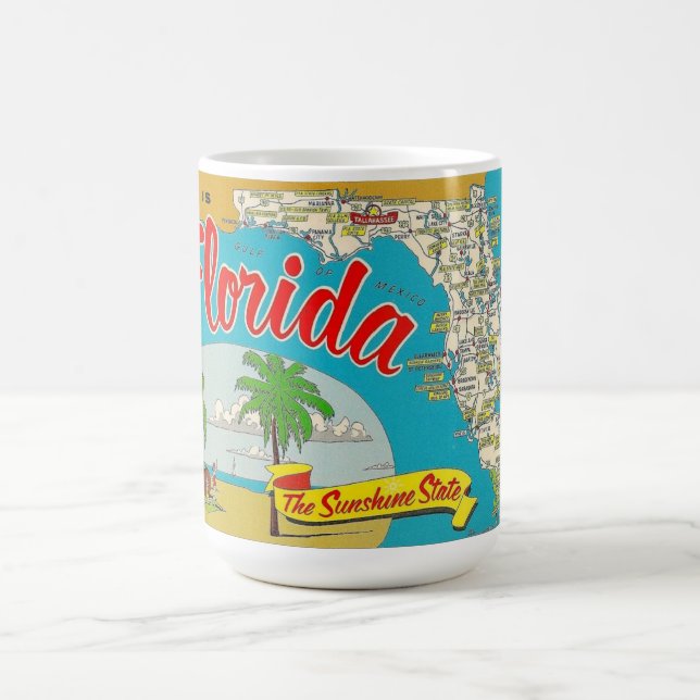 Florida Karte  Kaffeetasse (Mittel)