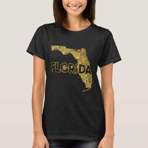 Florida Karte und Text T-Shirt
