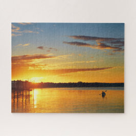 Florida Kayaker bei Sunset 16x20