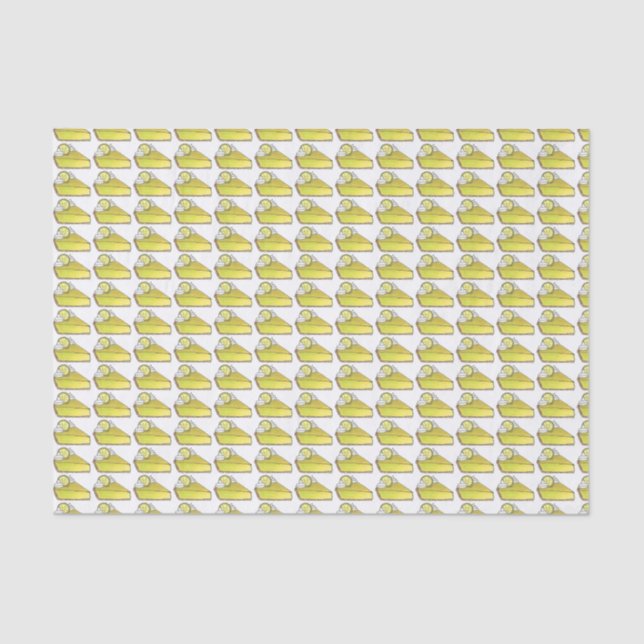 Florida Key Limon Pie Dessert Feinschmecker Gesche Seidenpapier (Vorderseite)