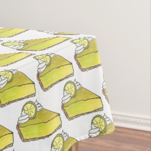 Florida Key Limon Pie Slice Dessert Feinschmecker  Tischdecke