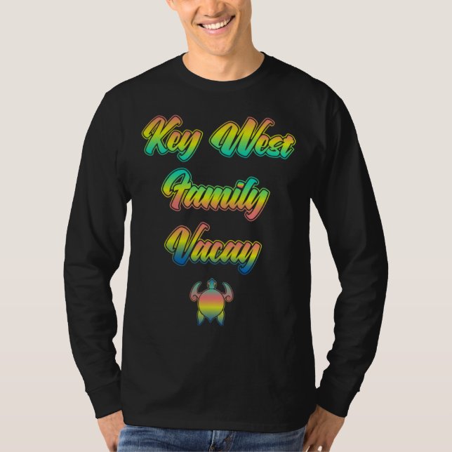 Florida Keys Family Vacation  Sunset Turtles of Ke T-Shirt (Vorderseite)