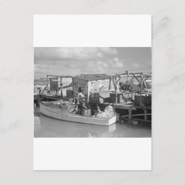 Florida Keys Fishing, 1938 Postkarte (Vorderseite)