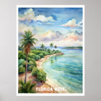 Florida Keys Nationalpark Wasserfarben Malerei