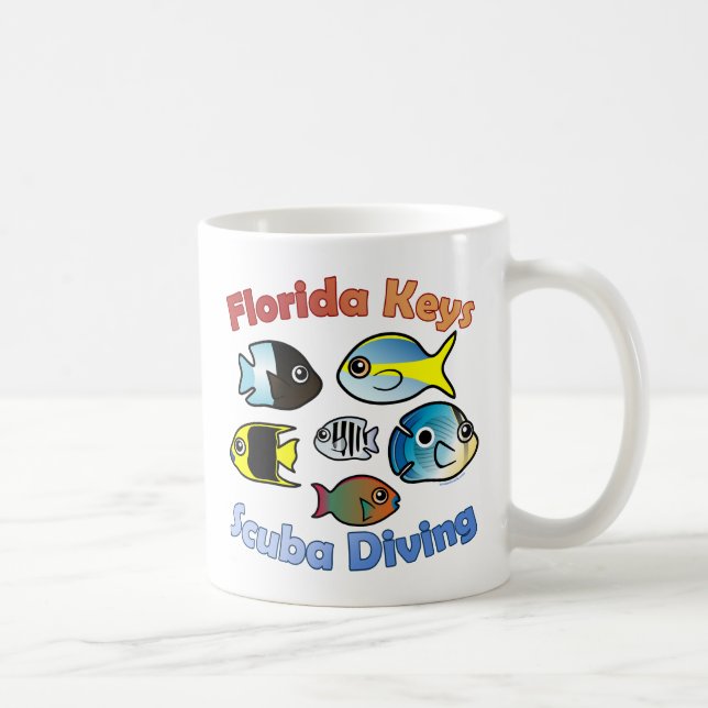 Florida Keys Scuba Diving Kaffeetasse (Rechts)