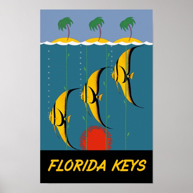 Florida Keys travel poster (Vorne)