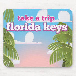 Florida Keys Travel Poster Mousepad