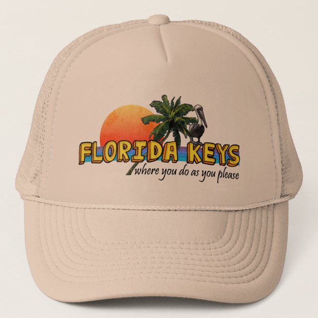 Florida Keys Truckerkappe (Vorderseite)