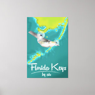 Florida Keys Vacacation Poster Leinwanddruck