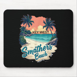 Florida Keys Vintage Key West Smathers Beach Mousepad