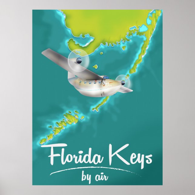Florida Keys Vintage Reiseplakat Poster (Vorne)