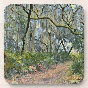 Florida Lace Spanish Moss Impressionist Art Getränkeuntersetzer
