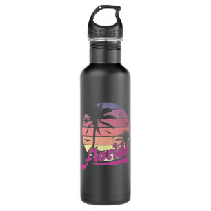 Florida Land der Palmen Edelstahlflasche