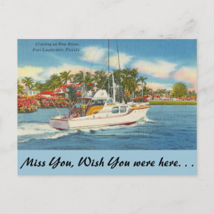 Florida. Lauderdale, New River Postkarte