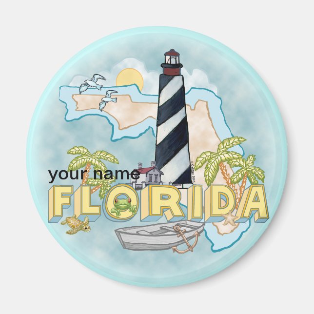 Florida Leuchtturm Magnet (Vorne)