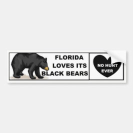 Florida-Lieben seine schwarzen Bären - keine Jagd Autoaufkleber